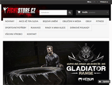 Tablet Screenshot of fighter-shop.cz